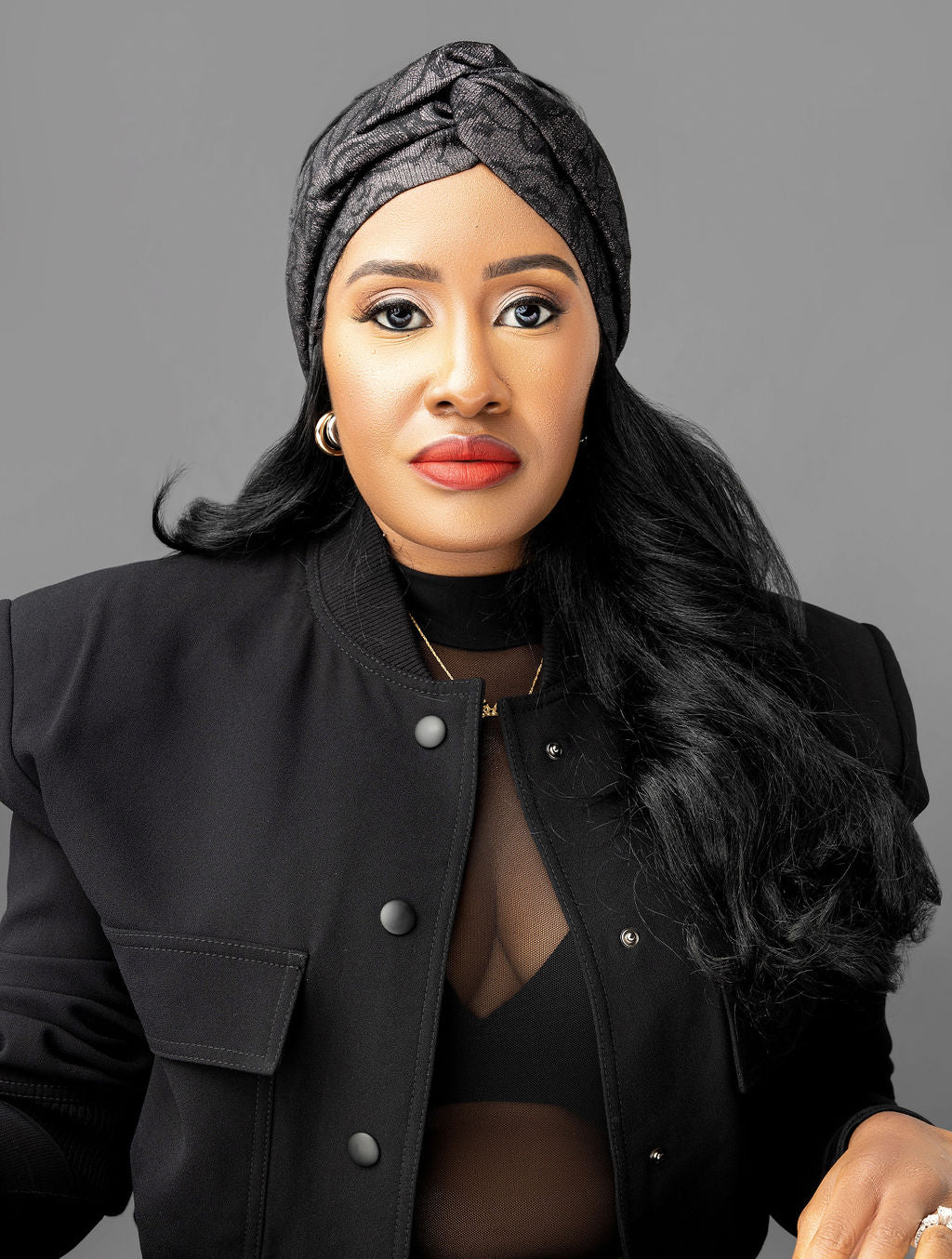 Floral Metallic Halo